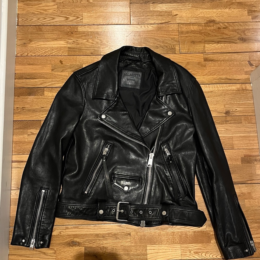 All saints leather jacket - Medium